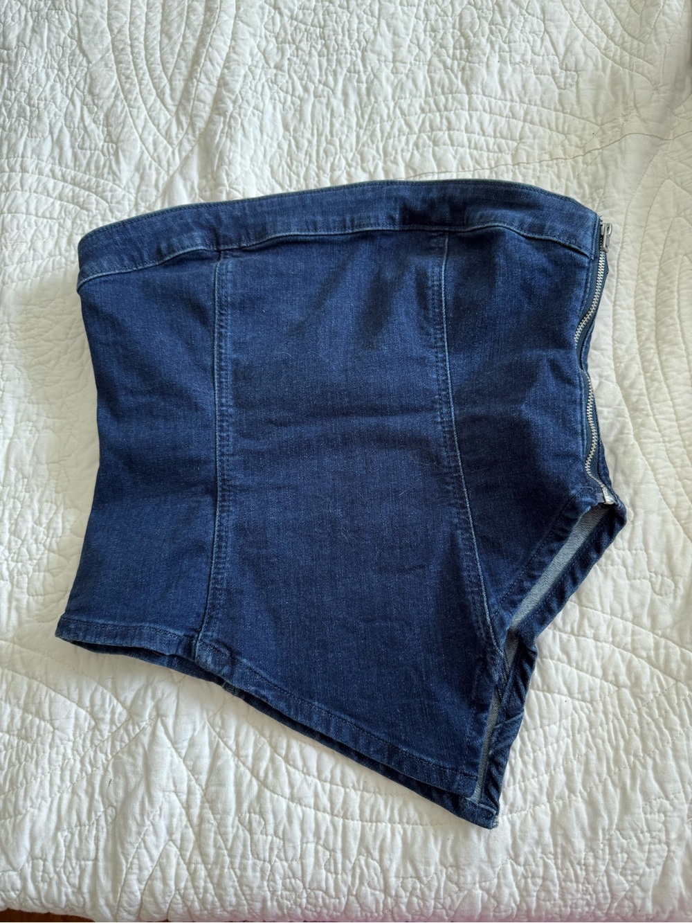 American Eagle Outfitters denim crop top